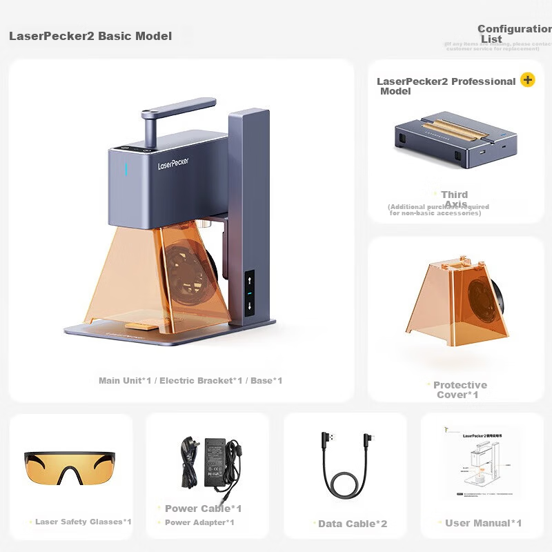 LaserPecker Woodpecker Laser Engraver Handheld Mini DIY Marking Coding Engraving Machine Electric Tool 2nd Generation