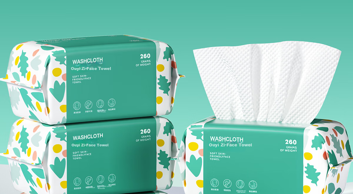 Oeiez Hanging Facial Cleansing Towel Roll, Thickened Large-Size Face Wipes, Wet And Dry Dual-Use Tissue Paper for Beauty Salons 3
