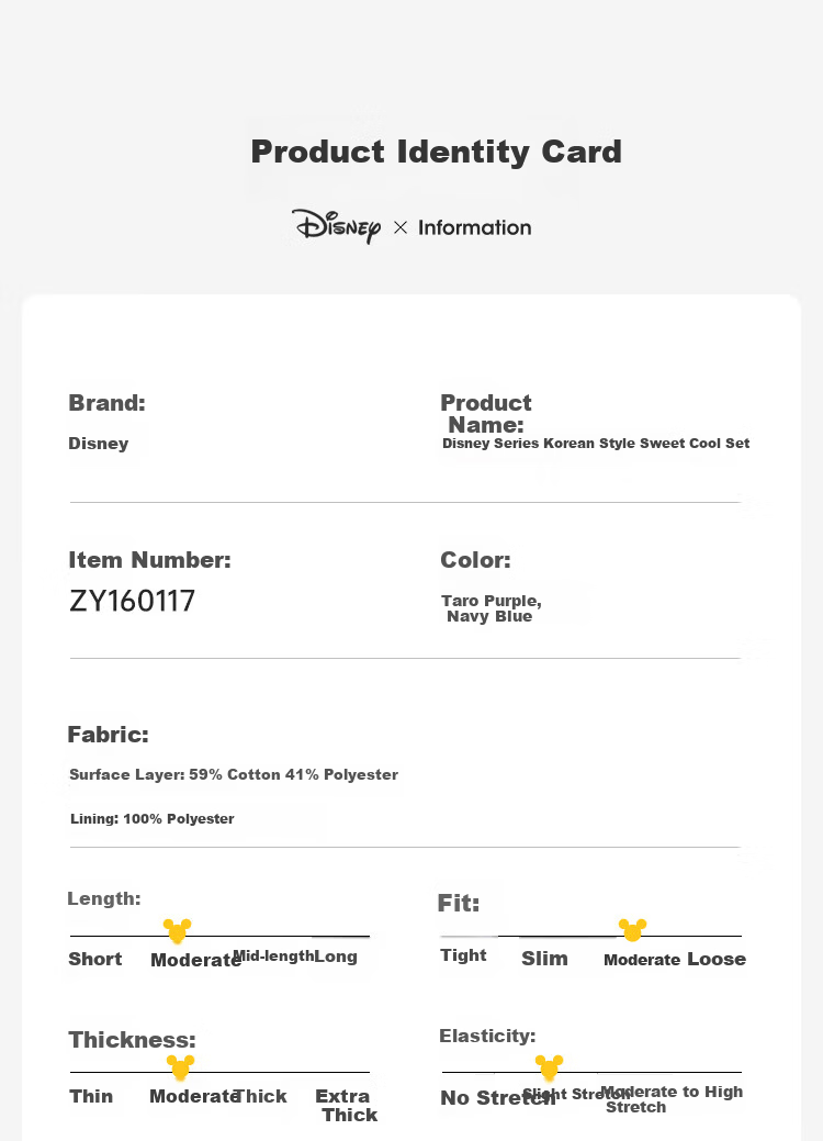 Disney Girls' Spring Autumn Fashion Sportswear Set Stylish Jacket and Pants Zootopia Navy Blue Size 160 3