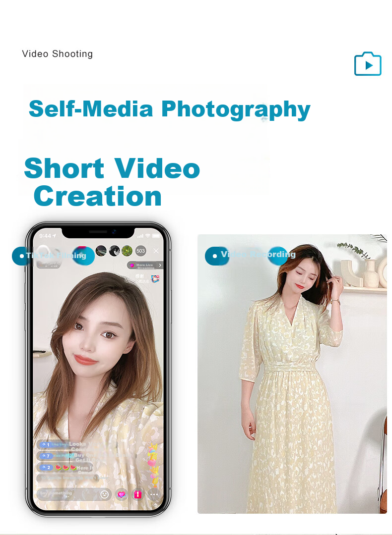 Photography Gadget [Hot Sale 50K+] Live Streaming Fill Light Studio Kit LED Outdoor Portrait Continuous Softbox Lighting Equipment for Influencers 9