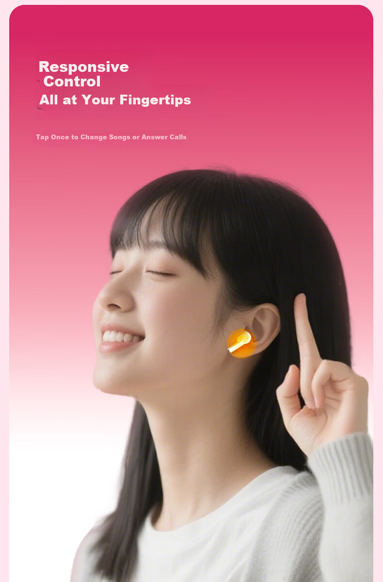 Disney Strawberry Bear Wireless Bluetooth Earbuds Limited Edition Gift Box In-Ear Noise-Canceling Long Battery Life High-Quality Sound Cute Gift for Men and Women Authorized Authentic 11