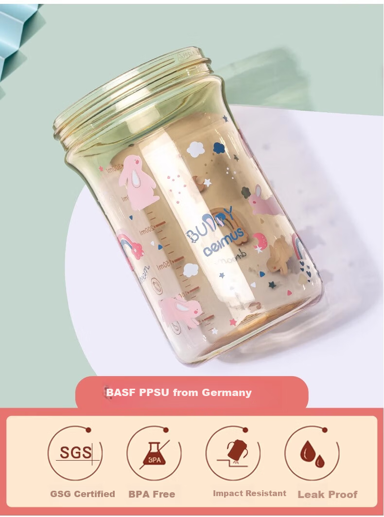 Beimushi Baby Bottle with Straw for Toddlers And Older Children, 3-4 Years Old, Home Use, Milk-Specific Graduated Cup 9