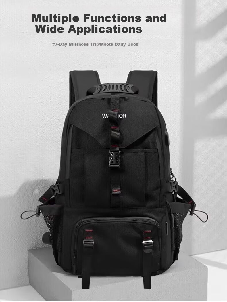 Warrior Outdoor Hiking Backpack Men's Large Capacity Sports Bag Extra Large Mountaineering Travel Bag Cycling Climbing Tourism Bag 4