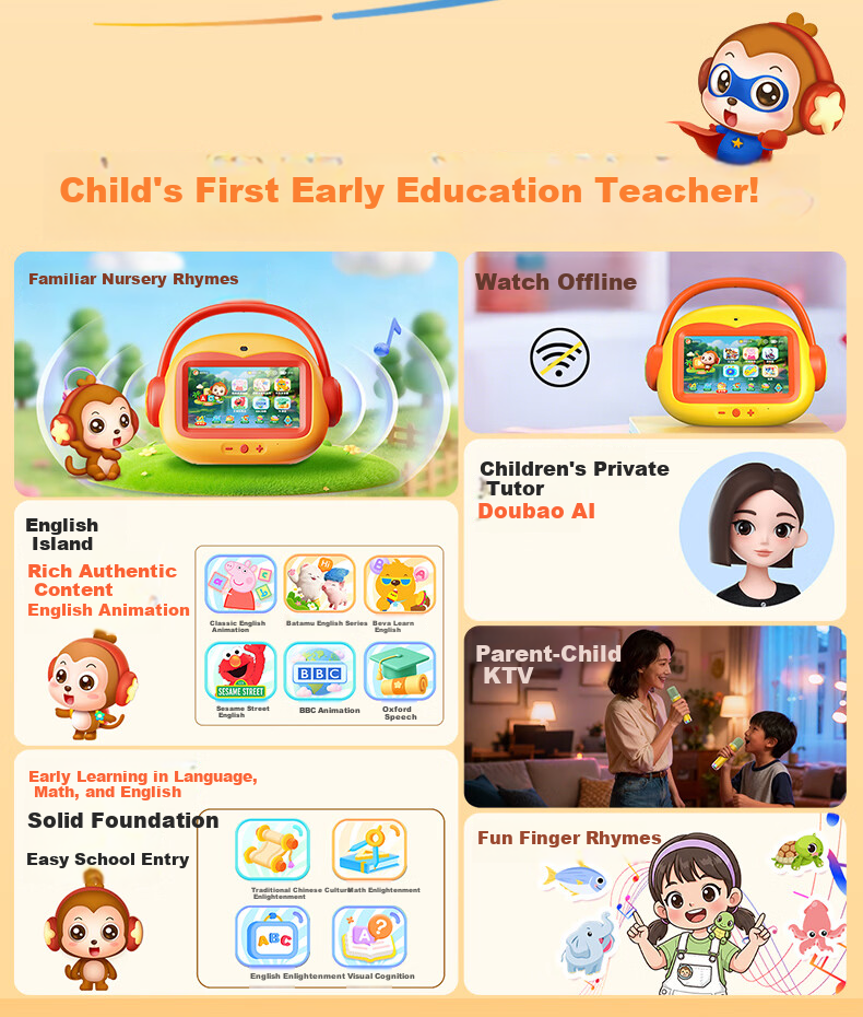 Ruizu Wangwang Dog Reading Pen [3-7 Years Low Threshold Interactive English Enlightenment] Early Education Sound Book Children's Day Gift 3