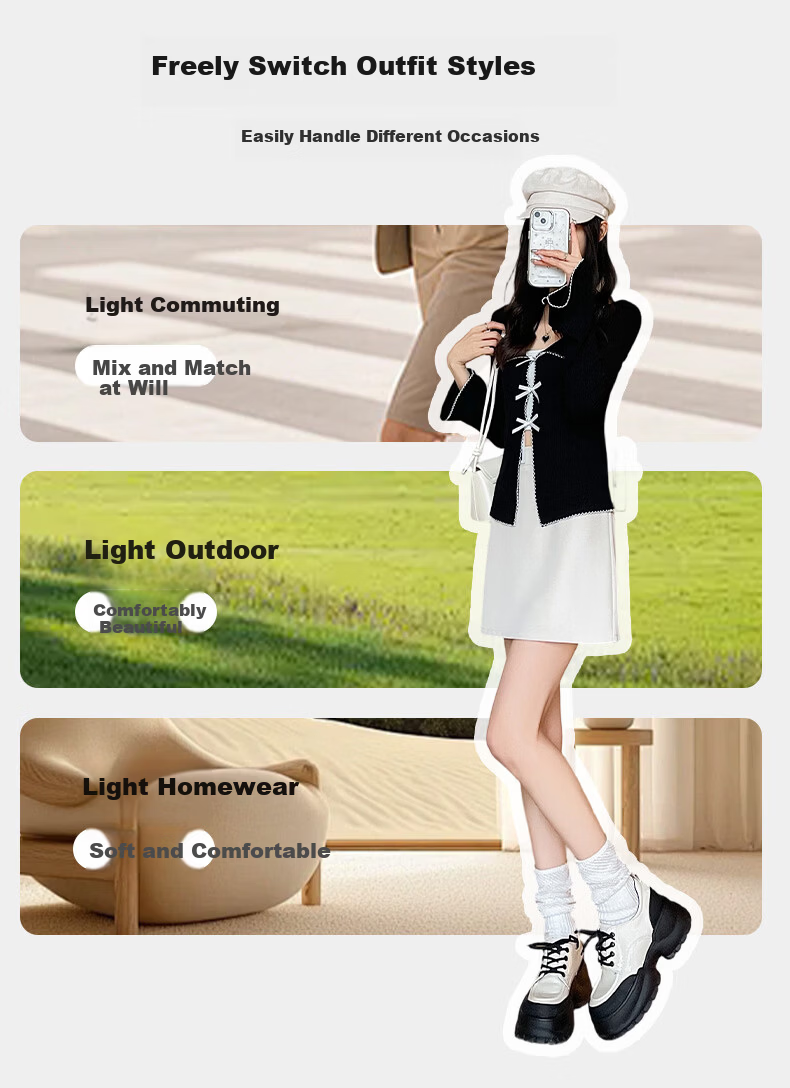 Xueqiman Women's Blazer Pencil Skirt 2026 Summer New High-Waist Slim Fit Petite A-Line Mini Skirt 6