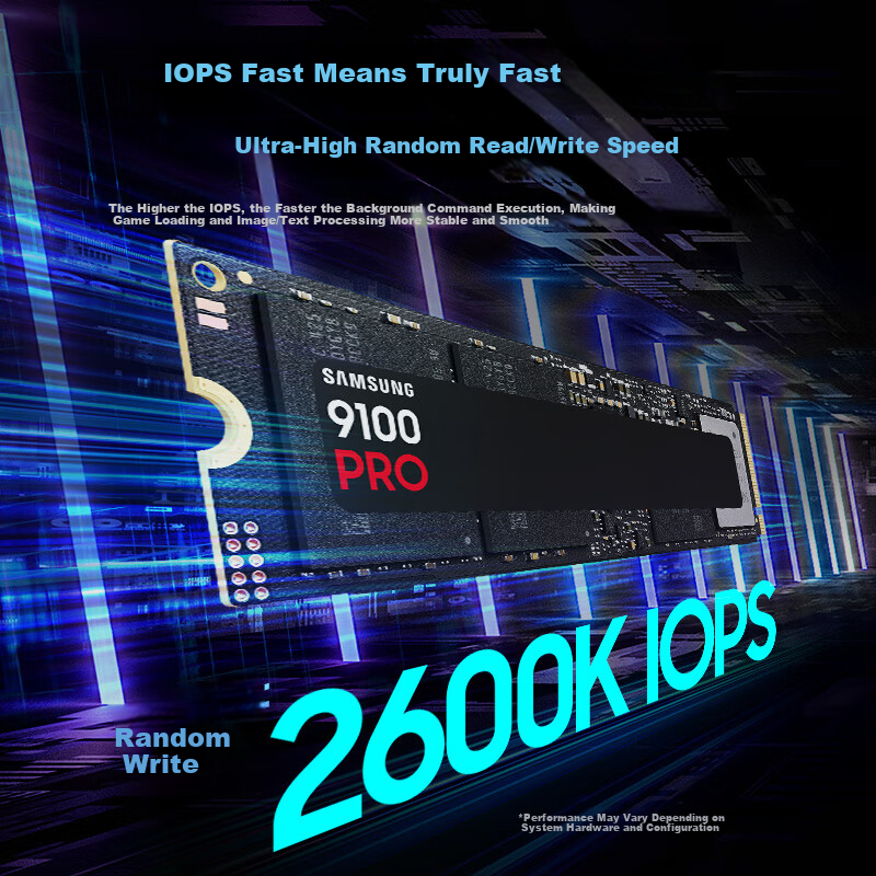SAMSUNG 8TB SSD Solid State Drive M.2 Interface (NVMe PCIe 5.0 x4) AI Computer Accessory Read Speed 14800MB/s 9100 PRO