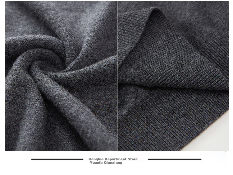 Hengyuanxiang Men's Wool Vest Lightweight Wool Sweater V-Neck Knit Waistcoat Black S(165) 8