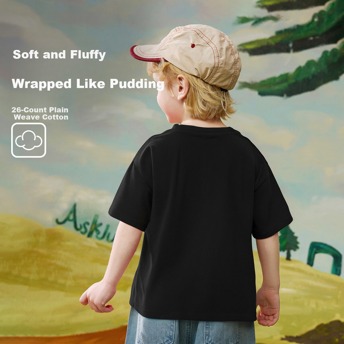 ASK JUNIOR 【7A Antibacterial】Children's Pure Cotton Short Sleeve T-Shirt Summer Boys Breathable Running Sports Top 3