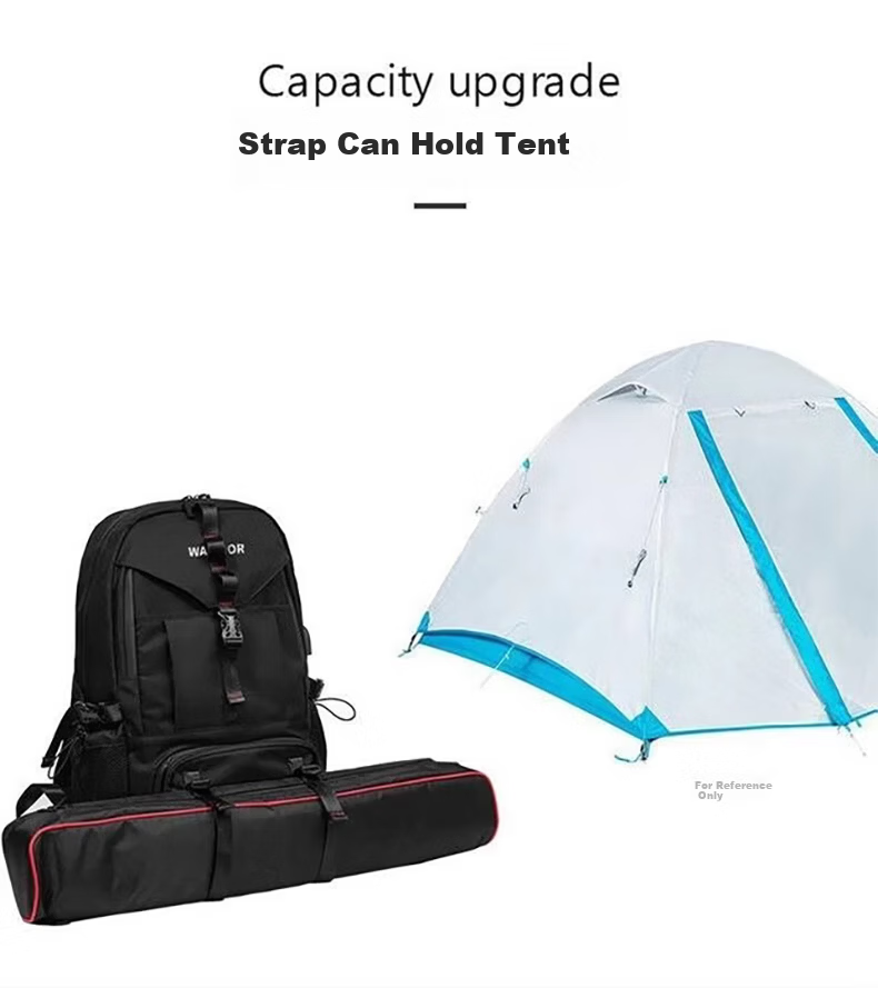 Warrior Outdoor Hiking Backpack Men's Large Capacity Sports Bag Extra Large Mountaineering Travel Bag Cycling Climbing Tourism Bag 11