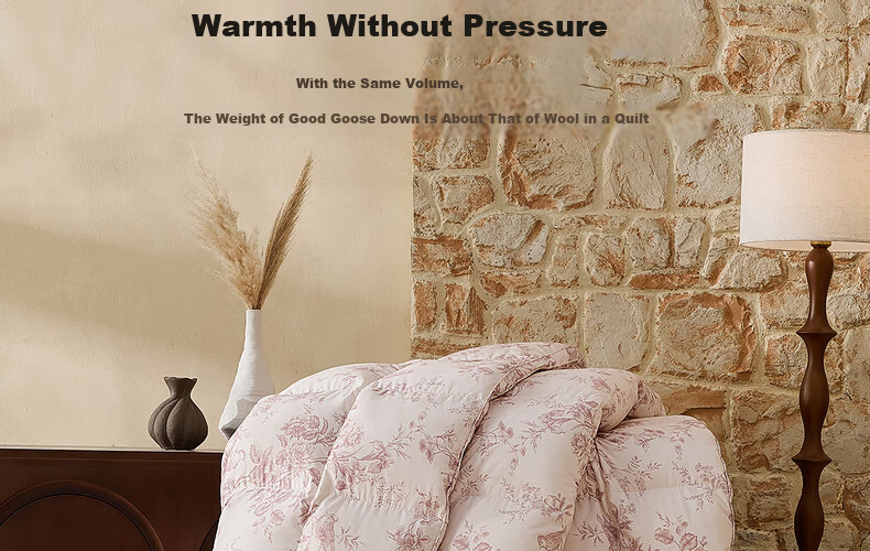 Mercury Home Textiles 95% White Goose Down Quilt Winter Thickened Double Bed Southern France Series 220×240cm 1100g 17