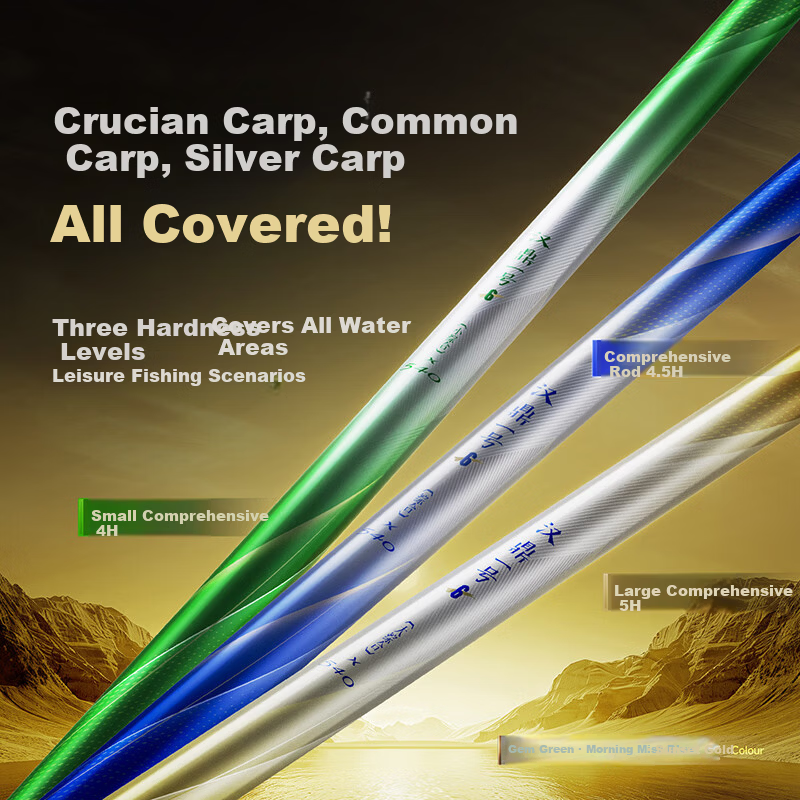 Handing No.1 6th Generation Ultra-Light Fishing Rod Hand Rod Tai Fishing Rod Crucian Carp Rod Fishing Gear Brand Hand Rod
