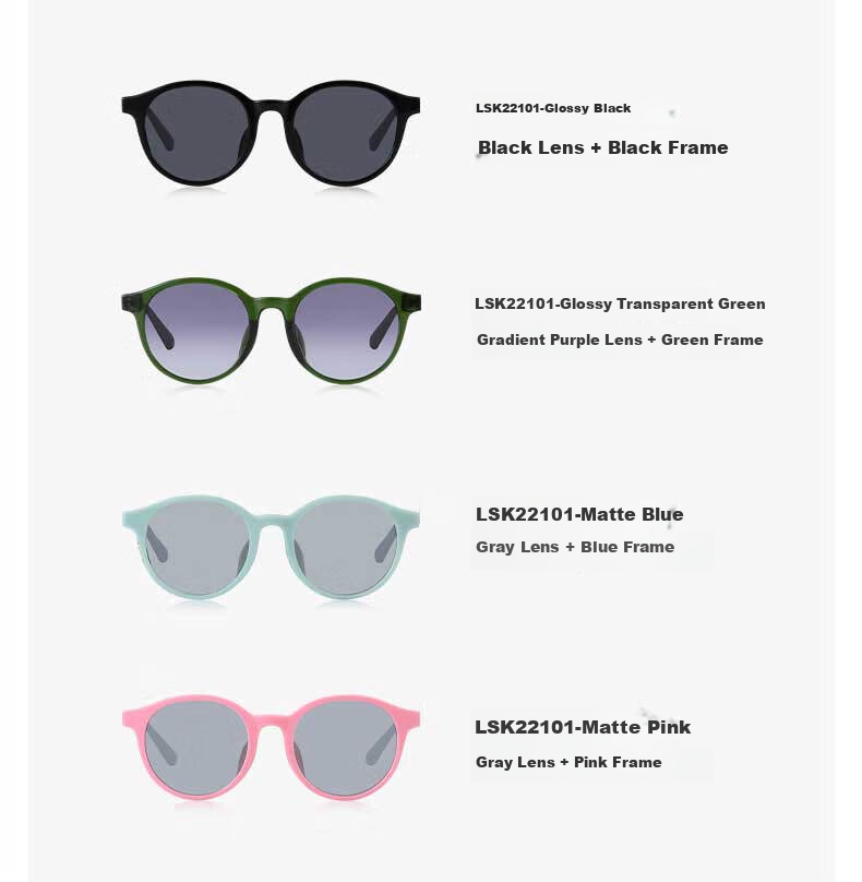 LOOK Kids Sunglasses New Cute Small Round and Square Lightweight TR UV Protection Sunglasses Back to School Christmas Gift for Friends 8