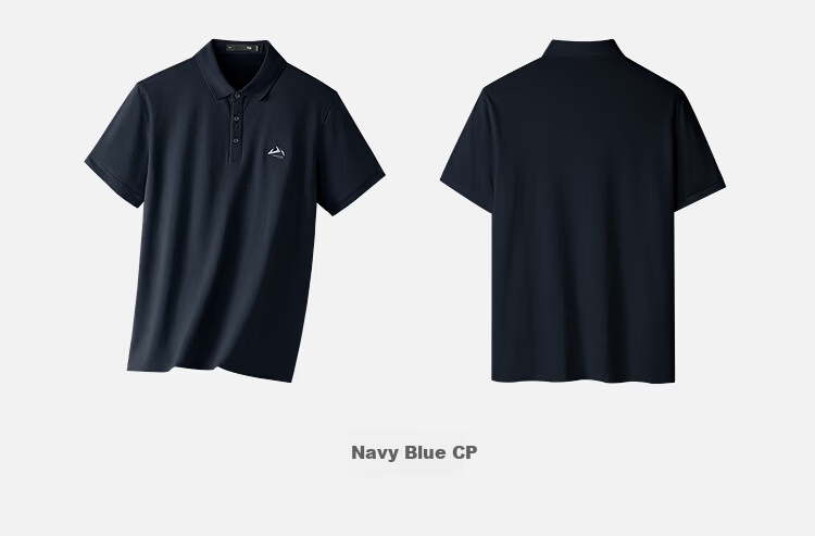 HLA Short-Sleeve Polo Shirt for Men, 26 Shan Bu Zai Gao Series, Cool-Feeling Short Sleeves for Men in Summer 12