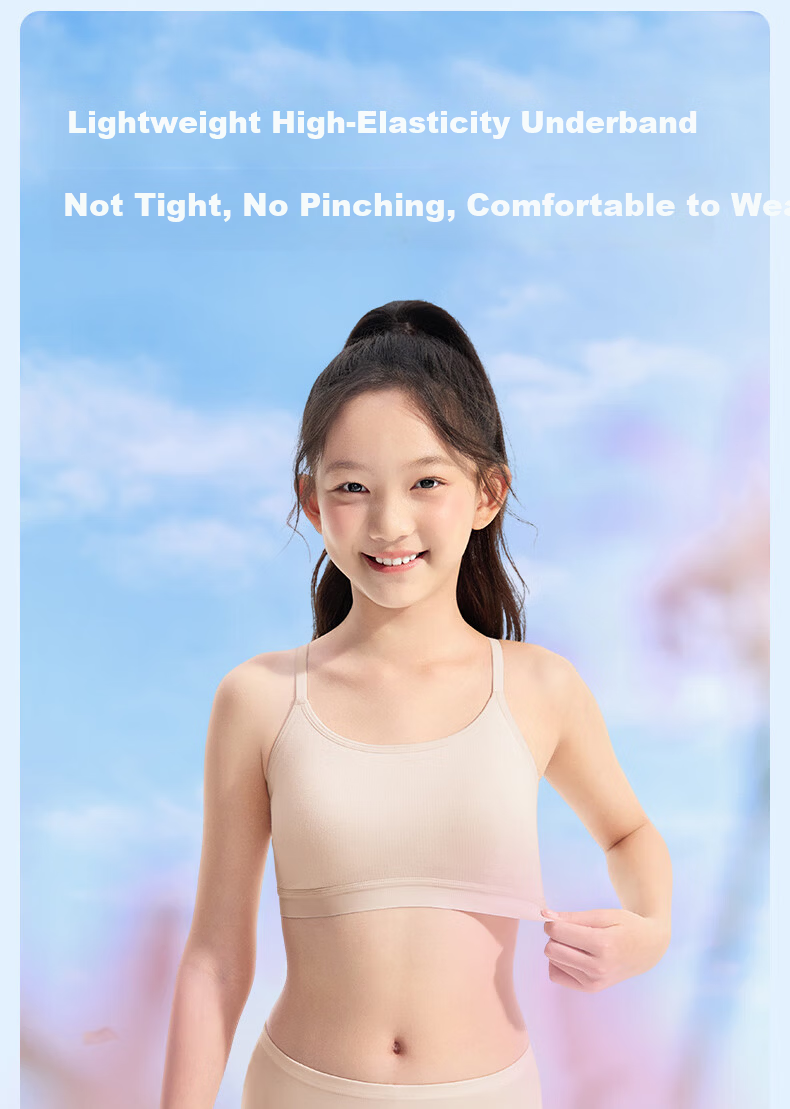 PurCotton Girl's Cotton Sports Vest Phase 2 Off-White XL (170) 15