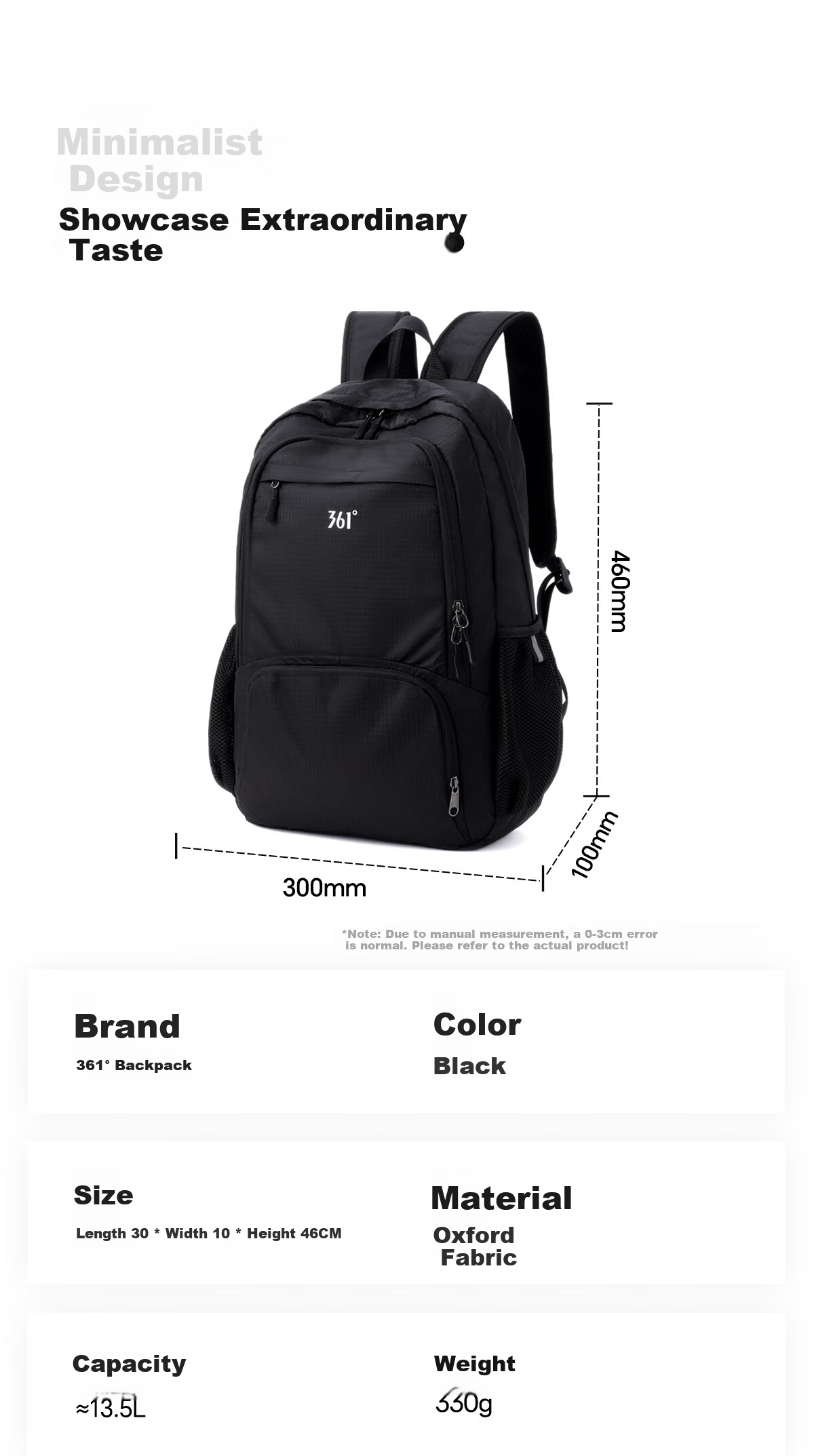 361° Outdoor Women's Backpack 2026 New Lightweight Large Capacity Travel Hiking Lightweight Mountaineering Bag 15