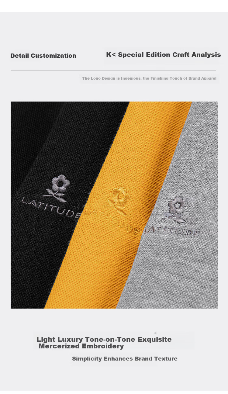MONTAGUT Men's Long Sleeve Polo Shirt Spring Collar Xinjiang Cotton Skin-friendly Business Casual T-shirt Mist Gray 2XL 5
