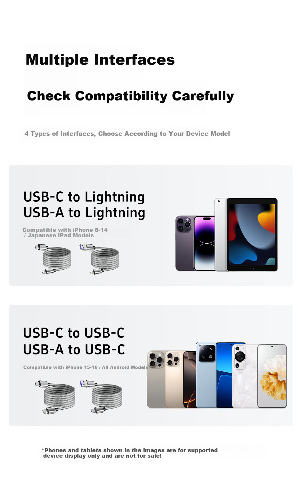 Beimo Magnetic USB-A to Type-C Data Cable 65W Fast Charging Car Charger Compatible with iPhone 17/16 Pro Max, iPad, Huawei Silver 2