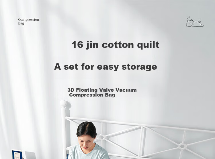 Ontu Vacuum Compression Storage Bag Electric Pump Quilt Clothes Down Jacket Travel Sealing Organizer Moving Packing Bag 4