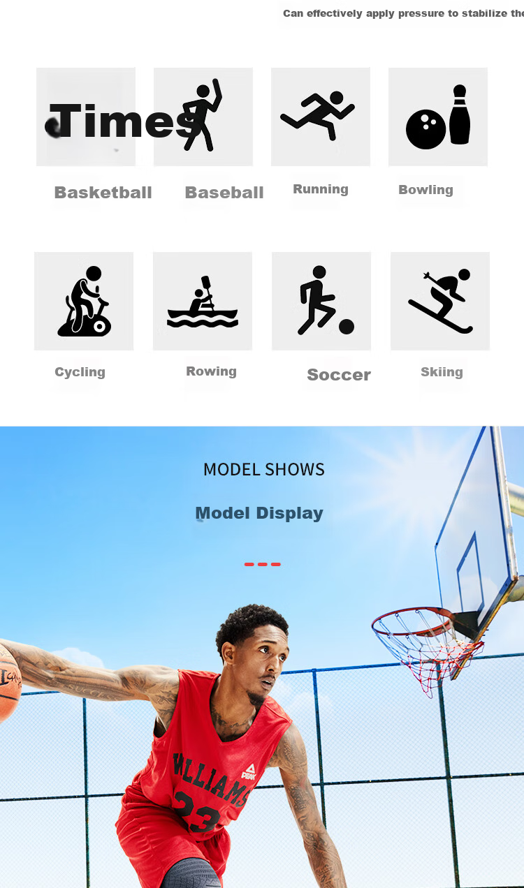 Peak Knee Brace Sports Running Basketball Football Badminton Cycling Mountaineering Fitness Patella Strap Men's Protective Gear Pink M 8