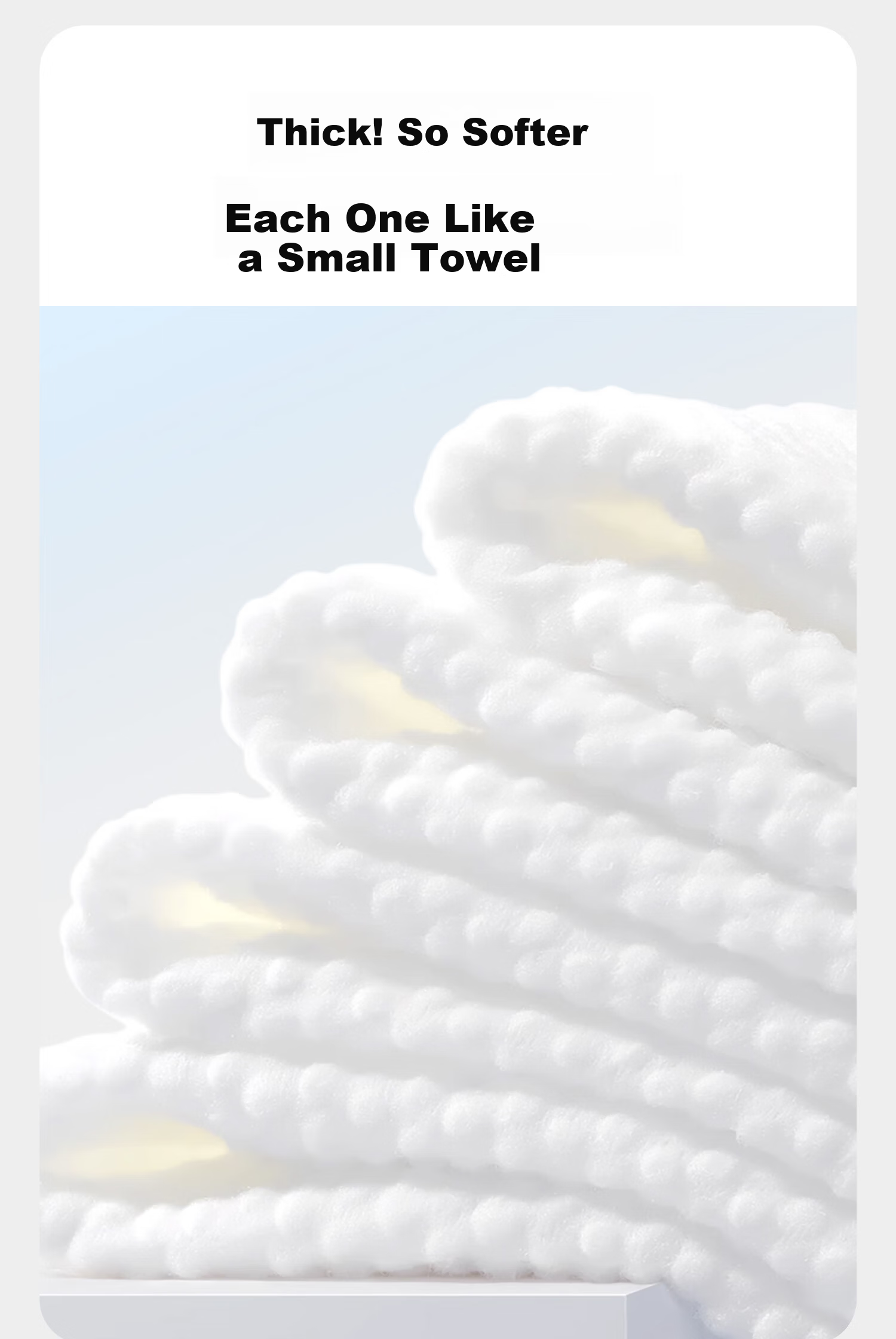 Minai'er Disposable Facial Towels Pure Cotton Cleansing Towels Dual-use Dry and Wet Soft Cotton Towels 180 Sheets 1 Pack 5