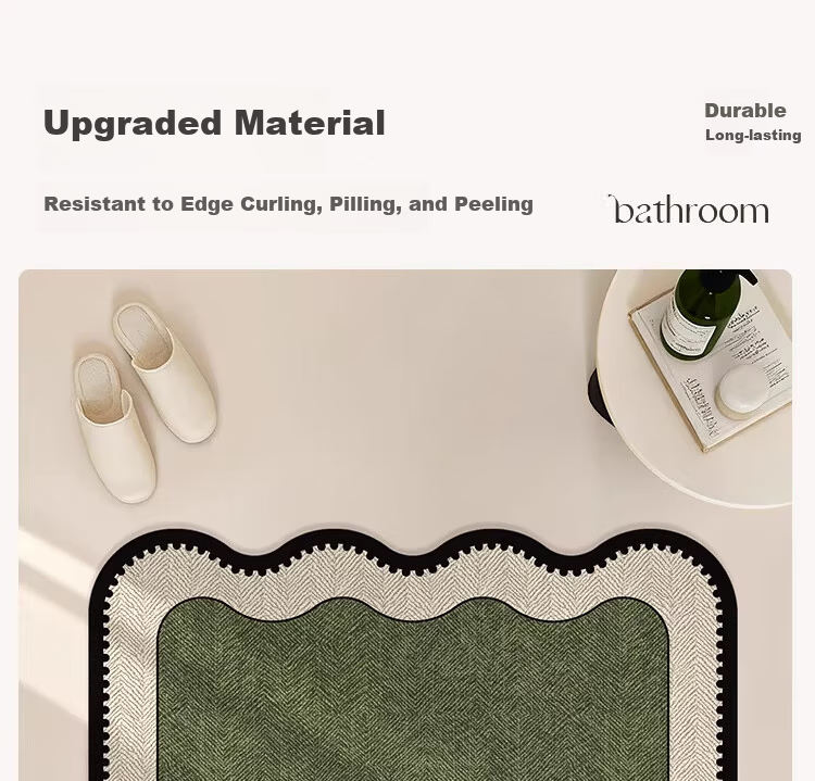 Cartoon Bathroom Floor Mat Non-Slip Absorbent Quick-Dry Bath Mat for Toilet Entrance Kitchen Rug 4