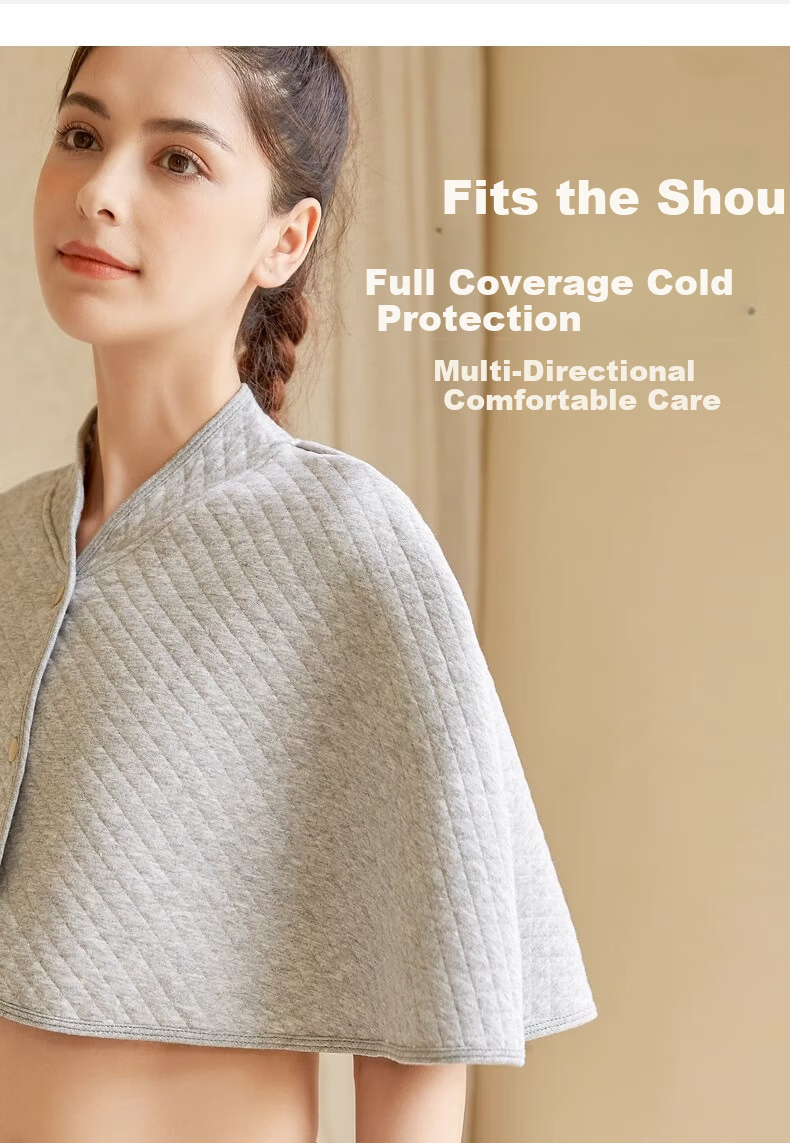 FENYE Postpartum Shoulder Warmer Gauze Shawl Maternity Nursing Cold Protection Cape with Puppy Print 5