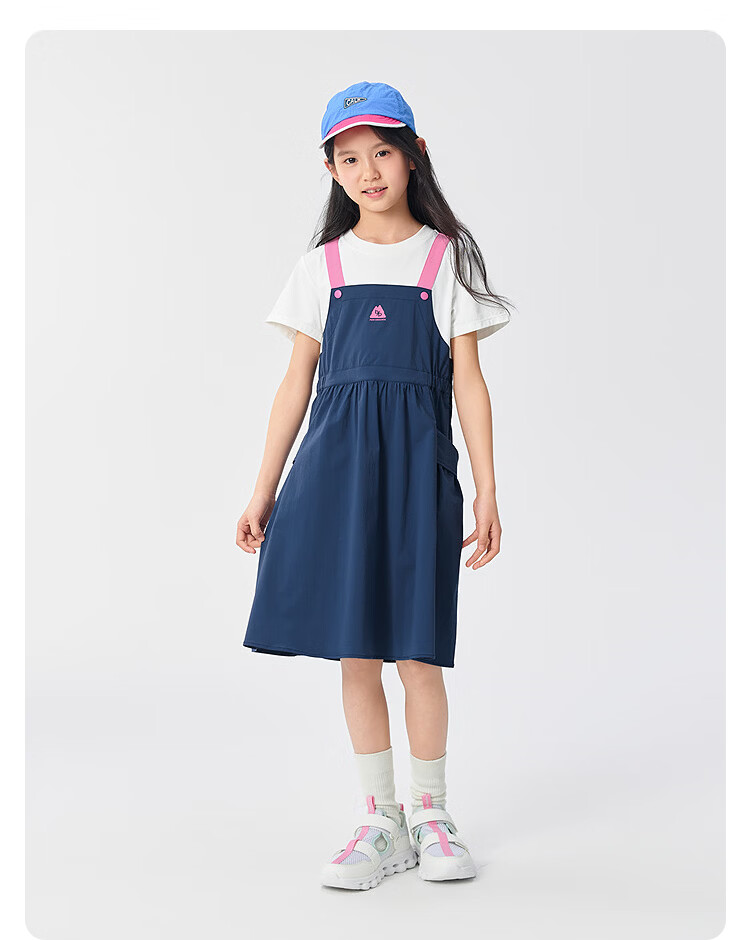 Balabala Girls Dress Children's Summer Quick-Dry Workwear Dress 2025 Large Kids [Mall Same Style] 202225111051 19
