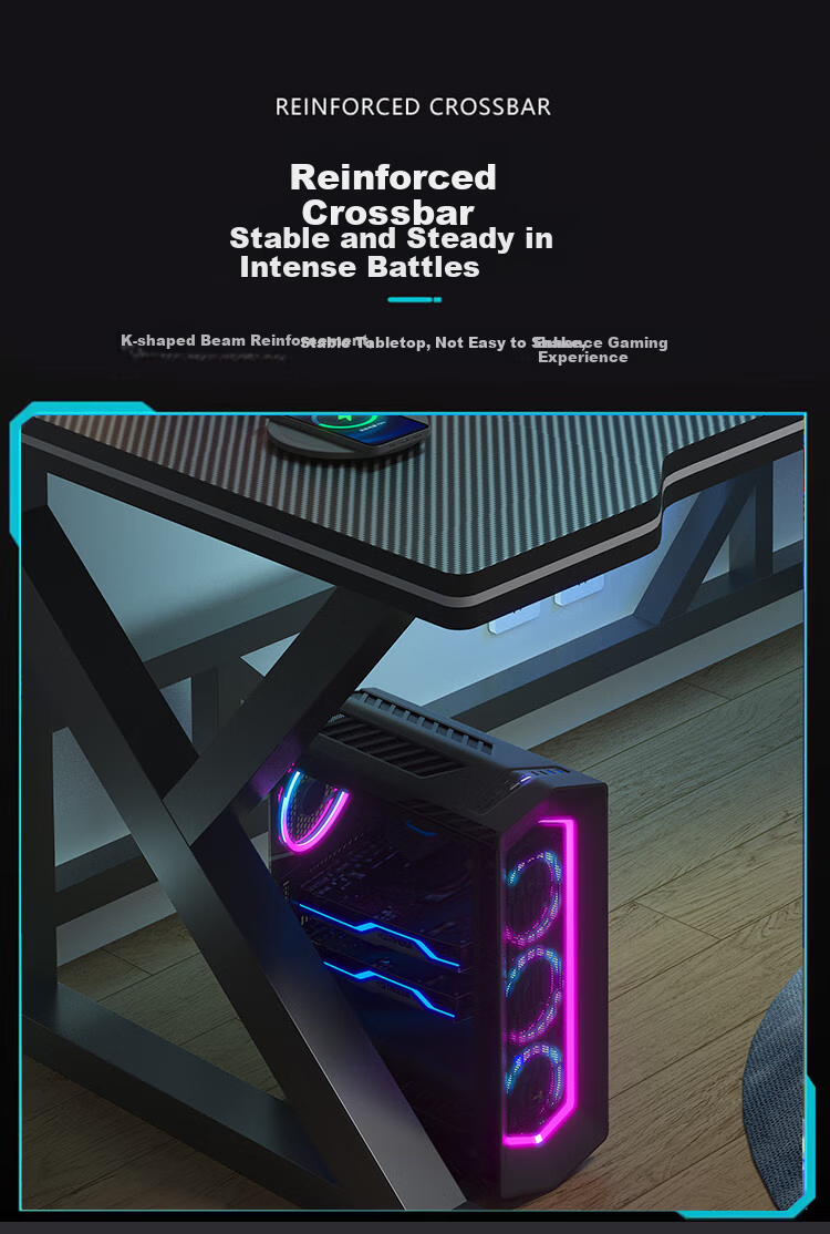 Jingkun Computer Desk, Gaming Table for Home Office, Study Desk, Workstation, Long Table 5