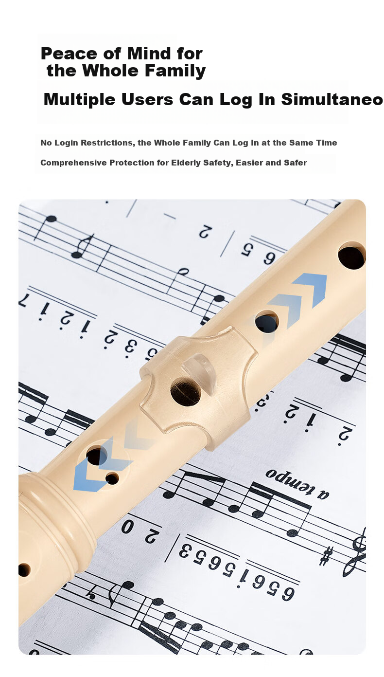 Chimei Little Scholar 8-Hole Classroom Instrument Teacher-Recommended High-Pitched 8-Hole German C Key Recorder 9
