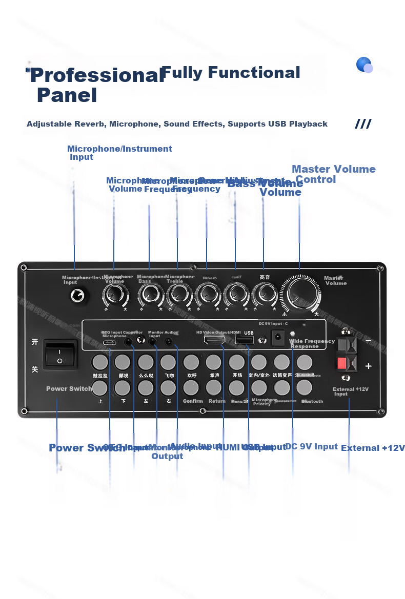 Philips Karaoke All-in-One Home KTV Sound System with Screen, Outdoor Portable Bluetooth Singing Speaker, SD370 Microphone 7