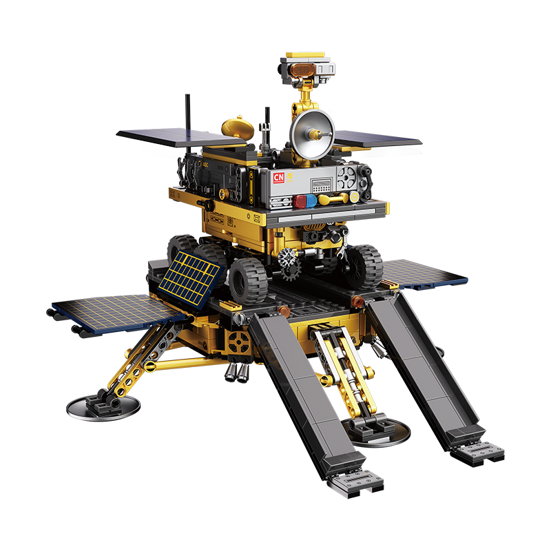 JAKI Building Block Solar Dawn Moon Rover Model Toy for Adults and Boys Birthday Children's Day Gift