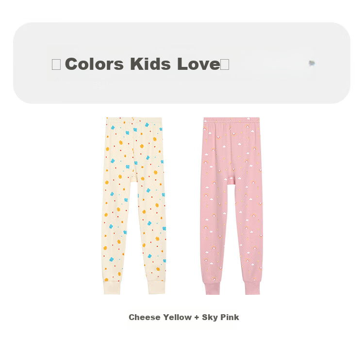 Hodohome Kids Girls Cotton Thermal Antibacterial Warm Pants Mid-Large Children Cotton Fleece Sleepwear 172 130 14
