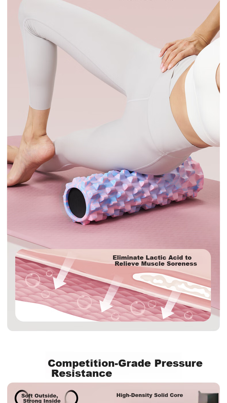 Yottoy Solid Foam Roller, Fitness Equipment, Muscle Relaxation Massage Roller, Wheel Device, Langya Yoga Colum 4