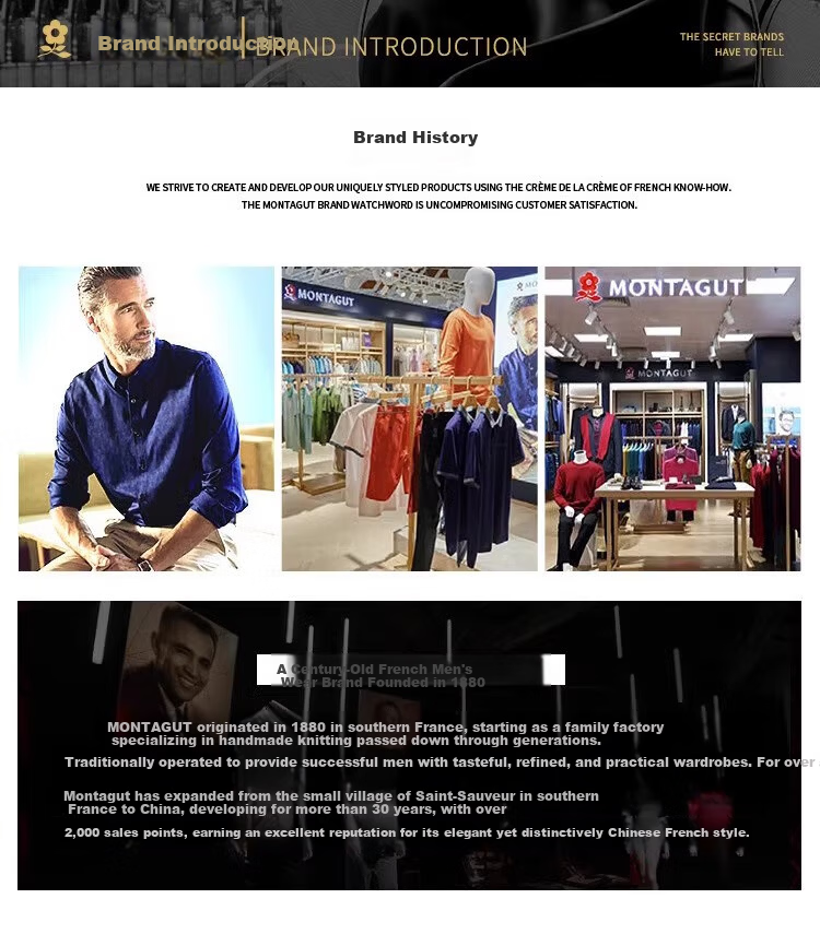 MONTAGUT Horse Year Greeting Autumn And Winter Men's Knit Sweater Business Versatile Lapel Casual Sweater Men's T-Shirt Navy Blue 2XL 19