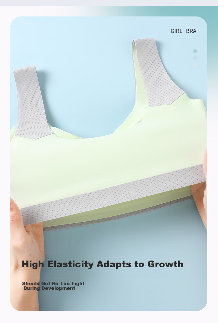 Bingxue Kapok Girls' Developmental Sports Anti-Shock Antibacterial Bra Vest for Children and Teenagers Ages 12-18, Middle and High School Students 7