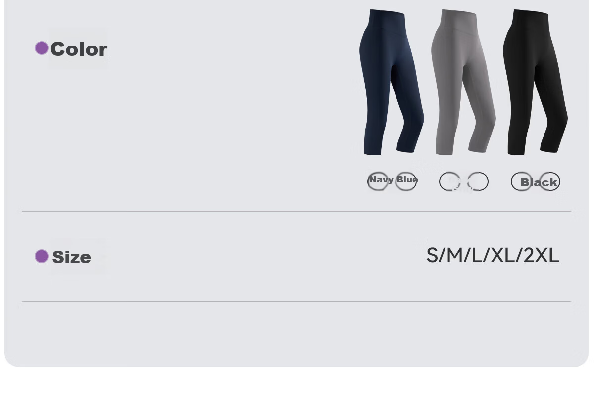 361° 3/4 Length Sports Pants 7A Grade Antibacterial Yoga Running Pants Spring Edition 20
