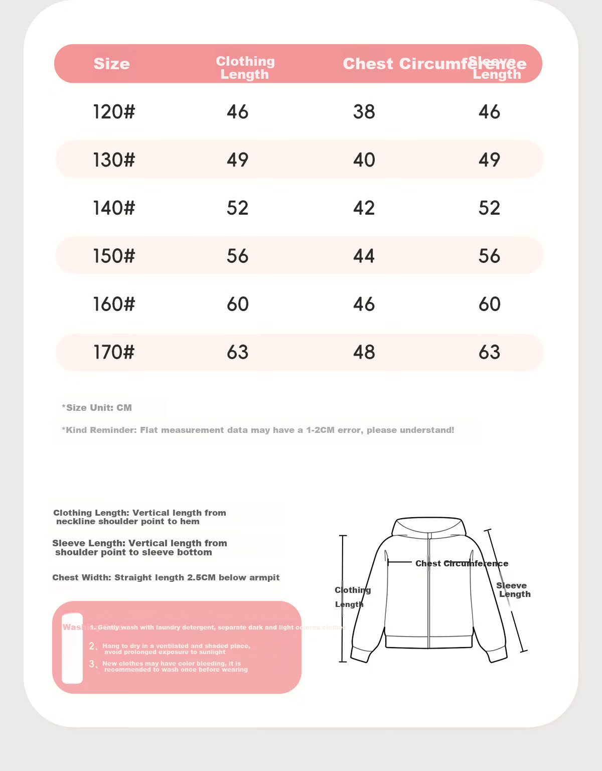 TonLion Kids Thickened Sweater Winter Warm Hooded Jacket Boys Girls Zipper Cardigan Red 130 8