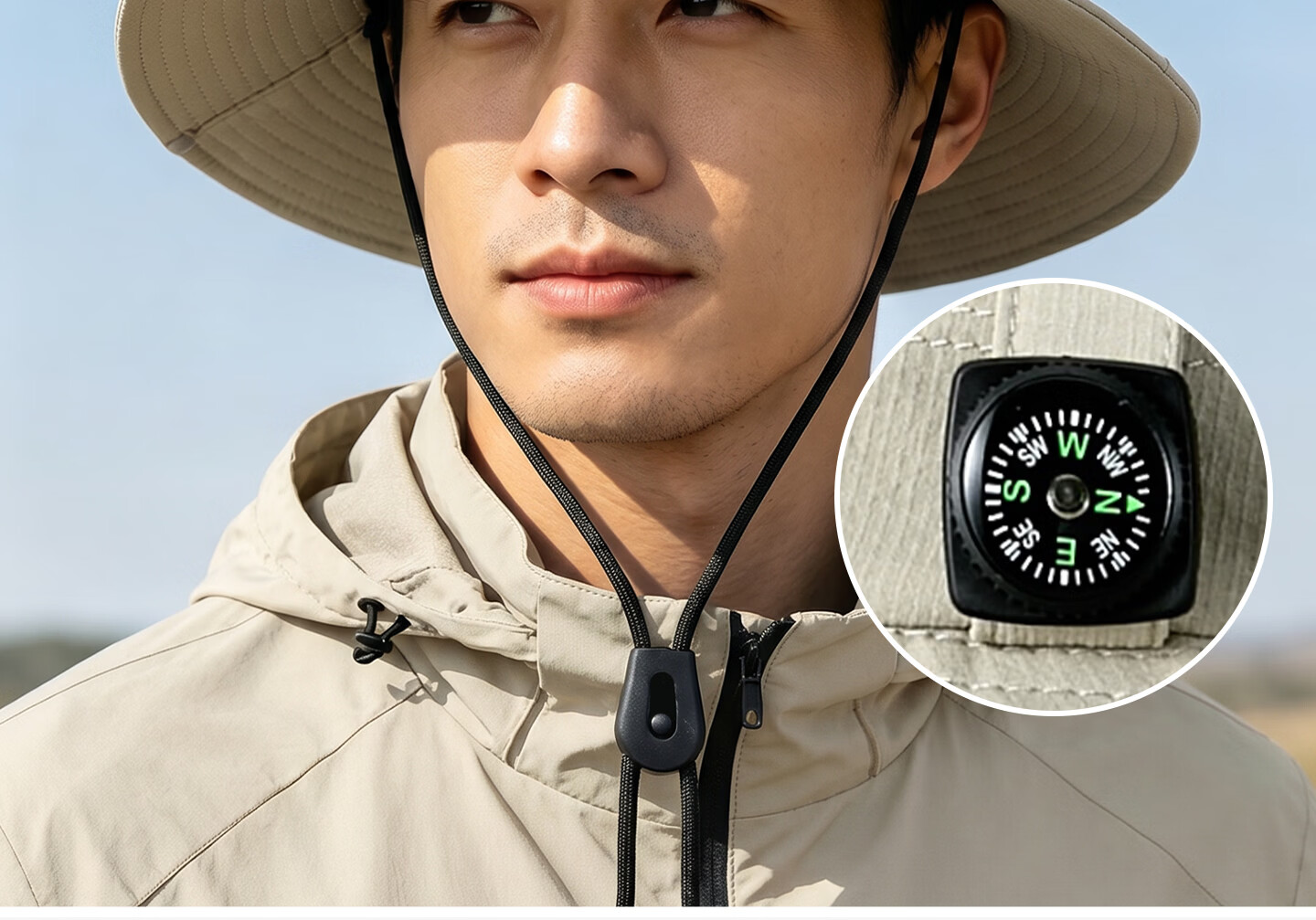 Desina Men's Summer Sun Protection Hat UV Protection Fishing Bucket Hat Outdoor Mountaineering Cap 3