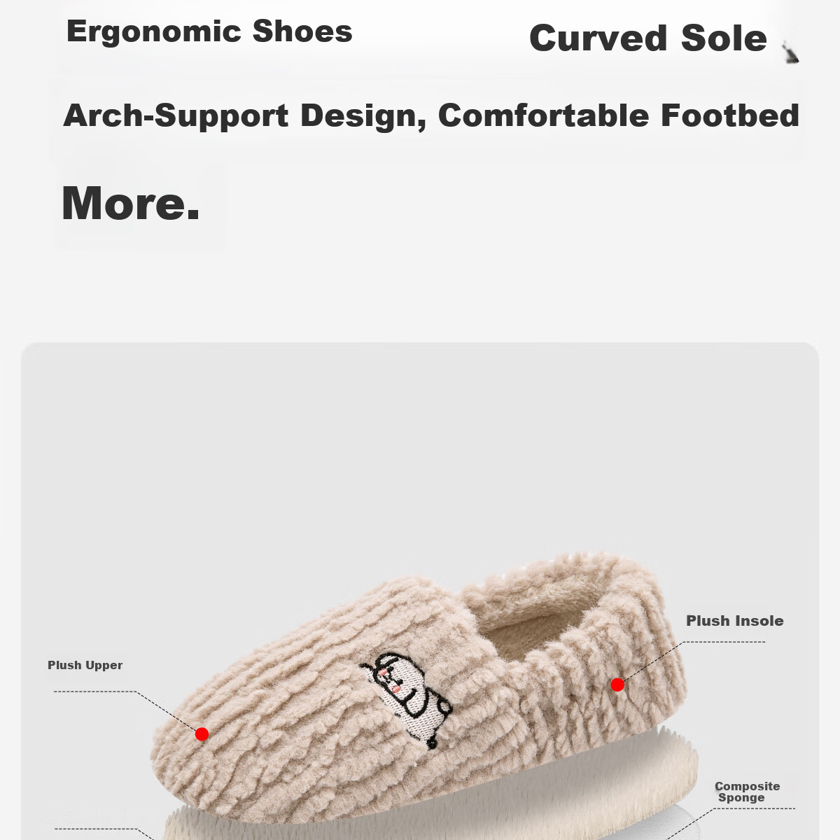 Runrou Full-Coverage Cotton Slippers for Women Autumn Winter 2025 New Plush Indoor Warm Maternity Cotton Shoes 7