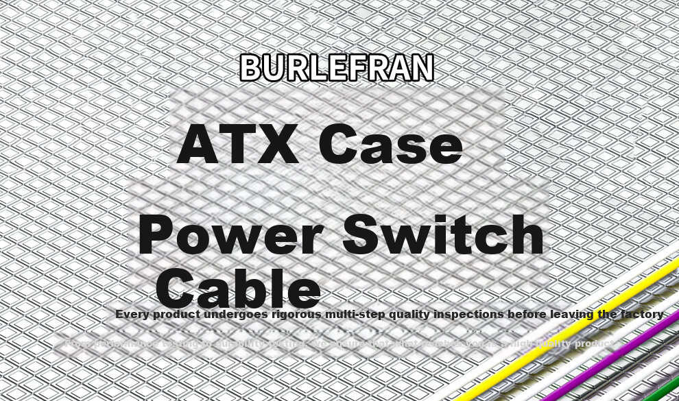 BURLEFRAN Computer Power Switch Cable Desktop Motherboard to Case Button HDD LED SW Power RESET Button [60CM] 1