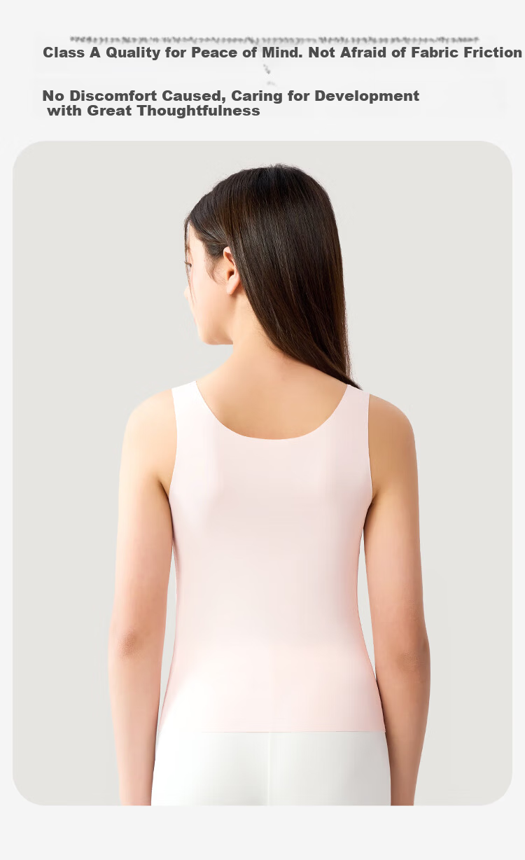 Jiusuiban Children's Vest for Girls, Size 120S, Jinmo Brand, for Ages 12-15 during Puberty, with Chest Pads, Bra, Student Anti-Nipple Show Underwear 10