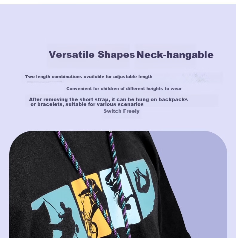 CHENSONG Compatible with Little Genius Phone Watch Strap Q3/Z6Pro/Z8A/Q1R/Z9/Q2A/U3/N5/Z11/D3S/Z10 Youth Edition Official Lanyard Thick Rope - Purple 1