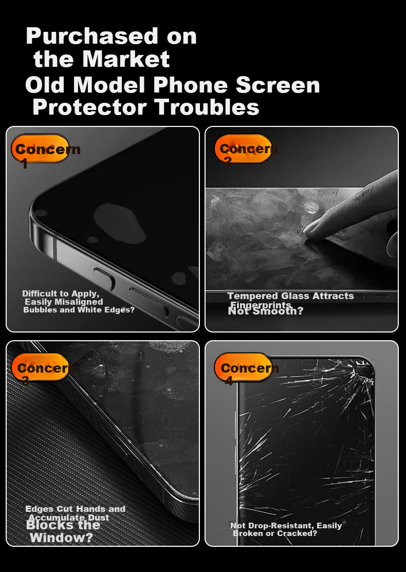 Pisen Tempered Glass Screen Protector for iPhone 17 Pro, HD Anti-Fingerprint, Dust-Free, Full Coverage, Shockproof, 2-Pack 2