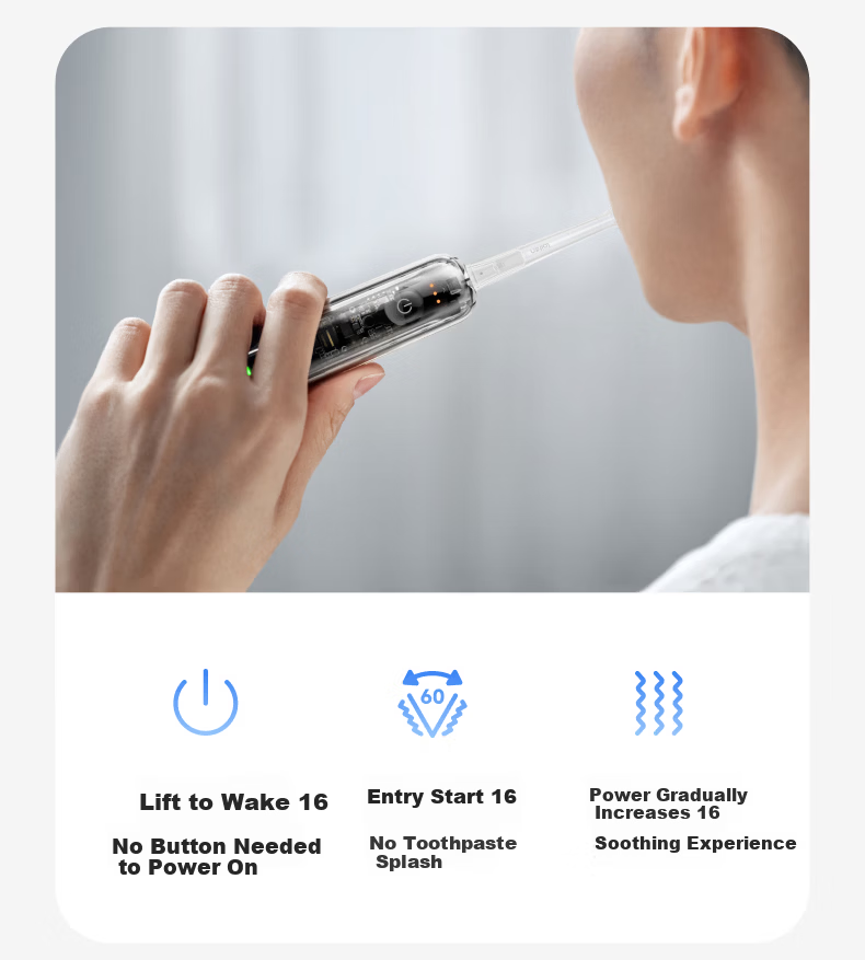 Laifen Second Generation Electric Sonic Toothbrush i2 ABS Model Deep Cleaning Gum Care Adult Toothbrush Upgraded Light Gray Couples Birthday Gift for Him/Her 11