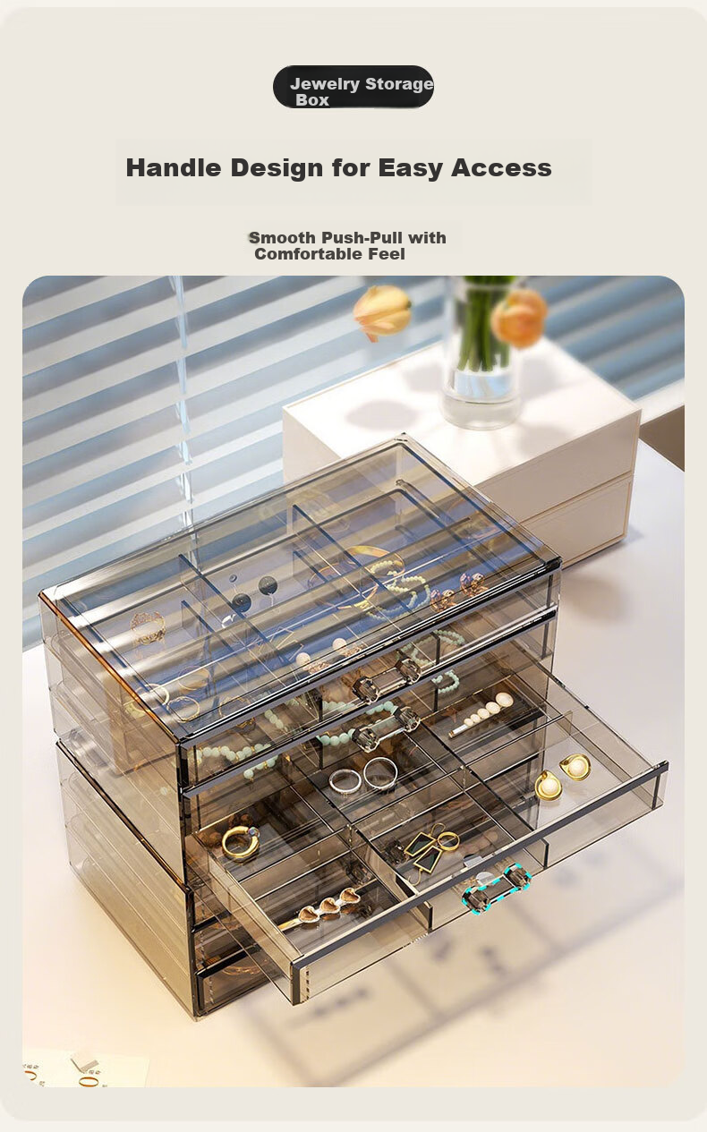40,000 Kilometers Large Capacity Jewelry Storage Box for Earrings, Studs, Necklaces, Bracelets - High-End Exquisite Bead Organizer Box 7