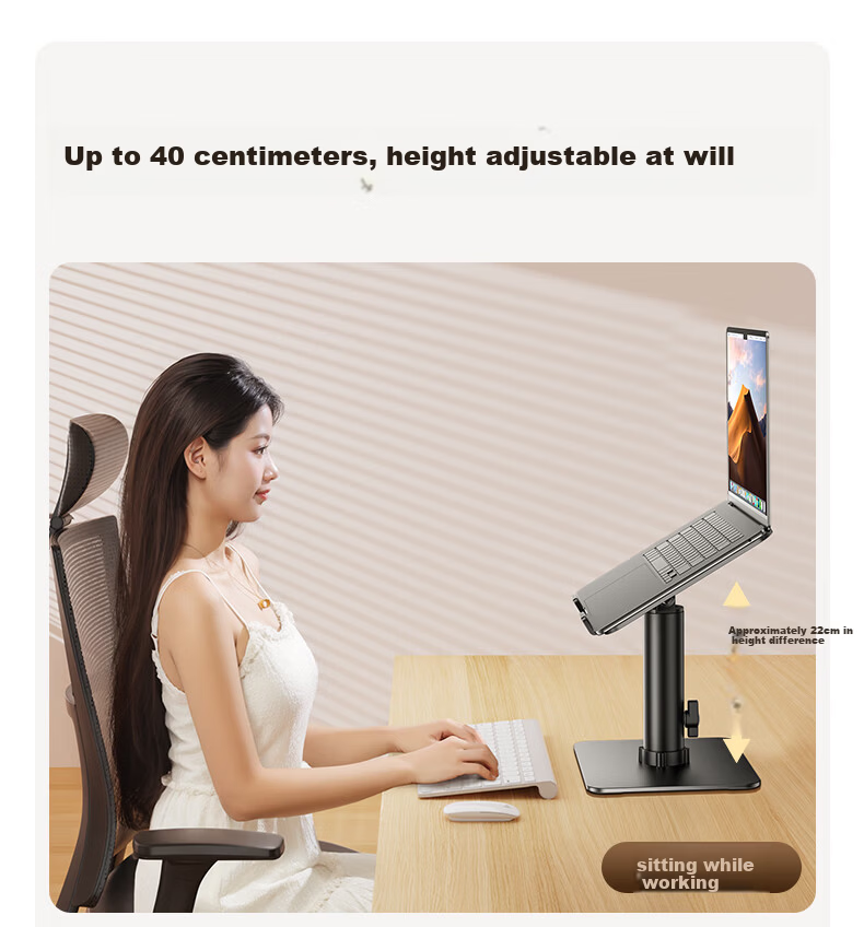 Shuotu Laptop Cooling Pad, Computer Semiconductor Cooling Stand, Air Pressure Gaming Laptop Cooling Device, Handheld Tablet Computer Vertical Stand, Computer Desk Height-Increasing Fan Cooling 10