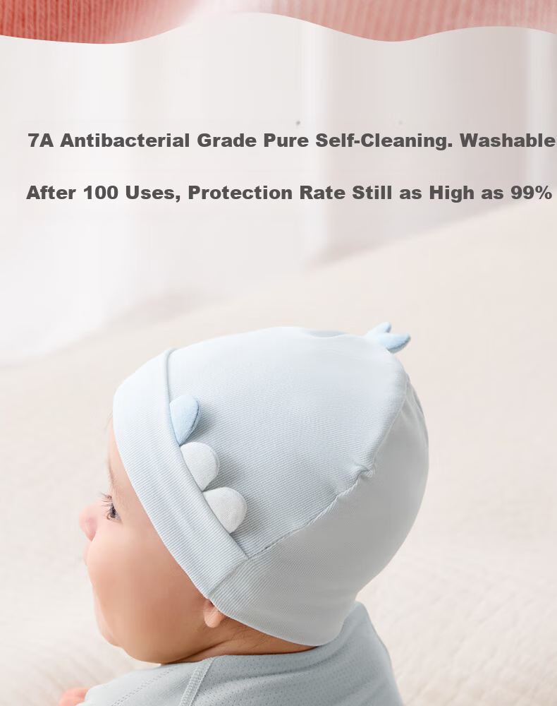 October Crystal Baby Hat Fontanelle Cap Spring Summer Newborn Infant Hat Unisex Baby 7A Antibacterial Class A 0-3-6 Months 9