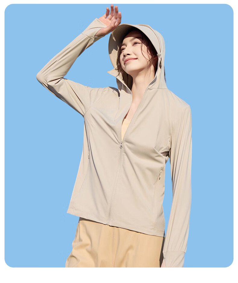 Warrior Women's Summer Sunscreen Jacket Ice Silk Cooling UV Protection Lightweight Breathable Comfortable Outdoor Skin Jacket 26