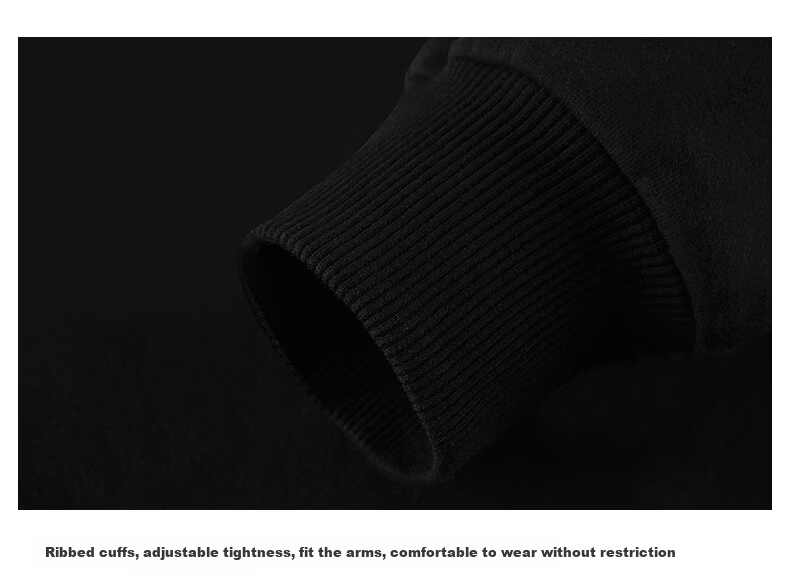 Warrior Men's Sweatshirt Autumn Winter Casual Jacket Versatile Long Sleeve T-Shirt Crew Neck Base Shirt for Men 14