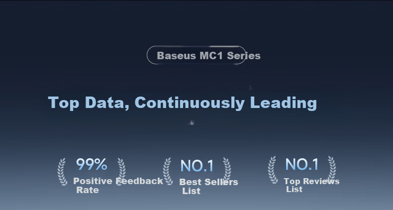 BASEUS [Latest Model 2026] MC2 S Comfortable Ear Clip Bluetooth Headphones, Open-Style Non-In Sports Call Noise Reduction AI Translation Long Battery Life Phantom Black 2